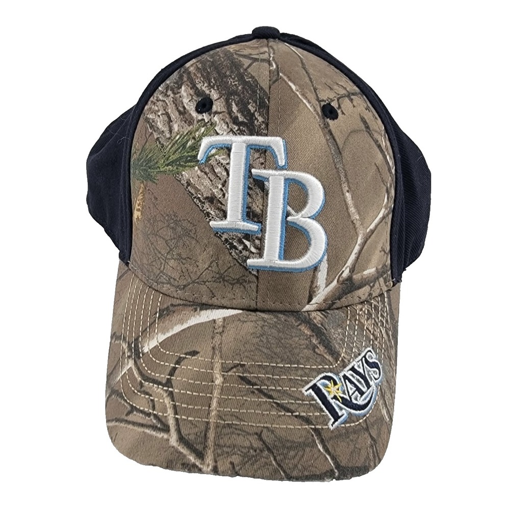 Tampa Bay Rays MLB Camouflage Black Baseball Cap Hat Fan Favorite One Size